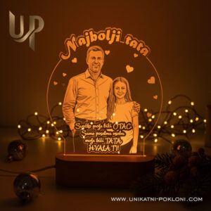 Poklon za tatu - Personalizirana LED lampa 18 poklon za tate