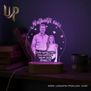 Poklon za tatu - Personalizirana LED lampa 16 pokloni za tate