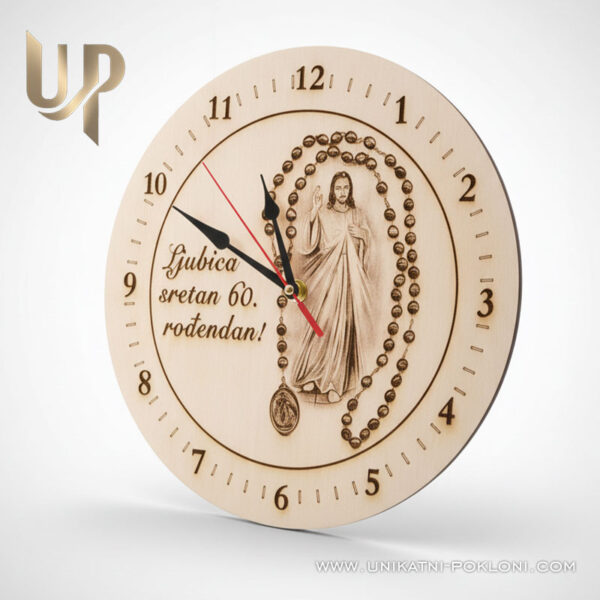 Sat s krunicom i Isusom – Unikatni vjerski poklon 1 unikatni vjerski poklon