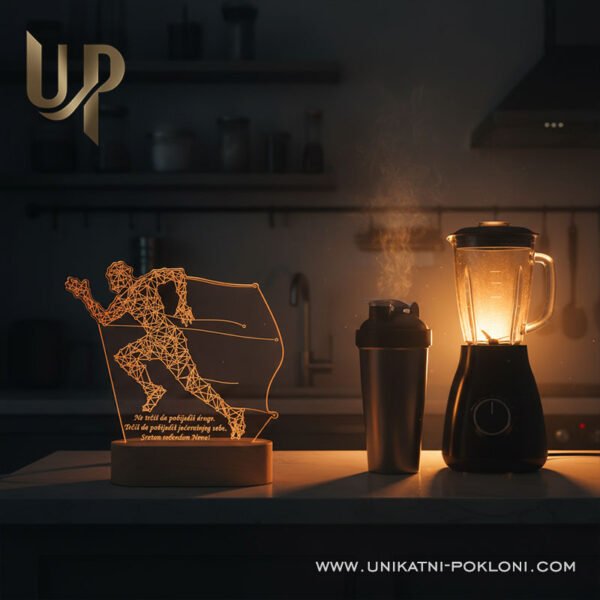 Poklon za trkača - Personalizirana LED lampa 5 Dar za trkača