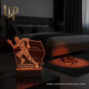 Poklon za trkača - Personalizirana LED lampa 20 Trofej za trkača