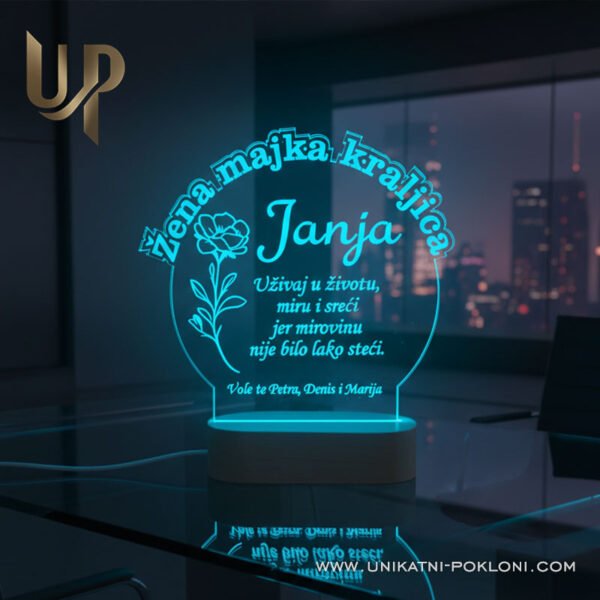 Poklon za kolegicu - Personalizirana LED lampa 5 najbolji poklon za kolegicu