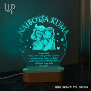 Poklon za kumu - Ambijentalna LED lampa 19 personalizirani poklon za kumu