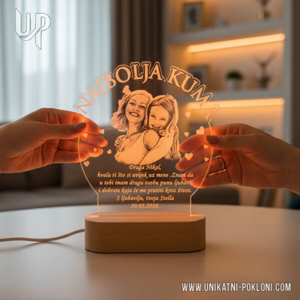 Poklon za kumu - Ambijentalna LED lampa 5 poklon za moju kumu