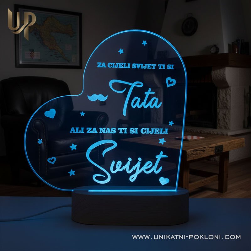 Dar za tatu – Personalizirana LED ambijentalna lampa