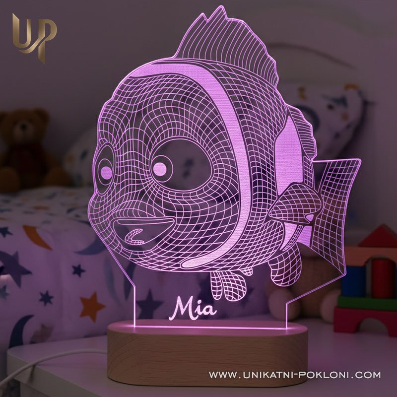 Dječja lampa – Personalizirana LED lampa za dječje sobe, vrtiće i dječje prostore