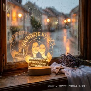 Poklon za kumče - Personalizirana LED lampa 13 poklon od kuma djetetu