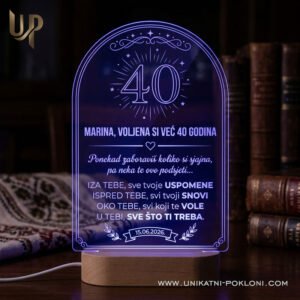 Poklon za rođendan - Personalizirana LED lampa 19 Poklon za rođendan - personalizirani pokloni za rođendan