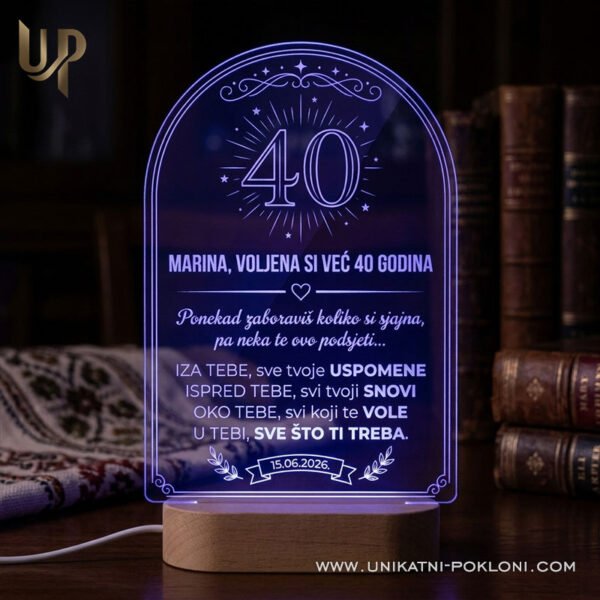 Poklon za rođendan - Personalizirana LED lampa 5 Poklon za rođendan - personalizirani pokloni za rođendan