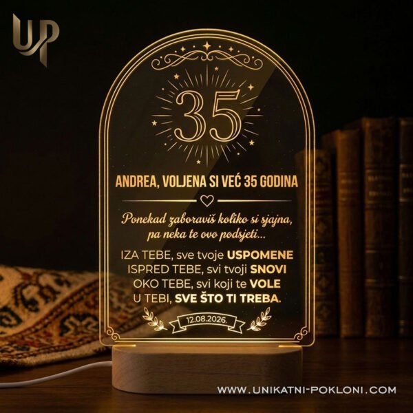 Poklon za rođendan - Personalizirana LED lampa 9 Poklon za rođendan - personalizirani pokloni za rođendan