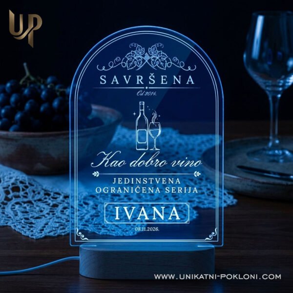 Personalizirani pokloni za rođendane - Personalizirana LED lampa
