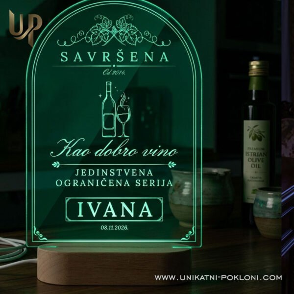Personalizirani pokloni za rođendane - Personalizirana LED lampa