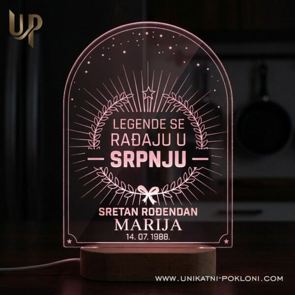 Poklon za rođendan - Personalizirana LED lampa 3 Poklon za rođendan - personalizirani pokloni za rođendan