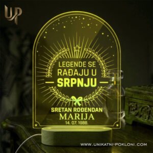 Poklon za rođendan - Personalizirana LED lampa 18 Poklon za rođendan - personalizirani pokloni za rođendan