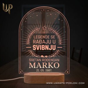 Poklon za rođendan - Personalizirana LED lampa 19 Poklon za rođendan - personalizirani pokloni za rođendan