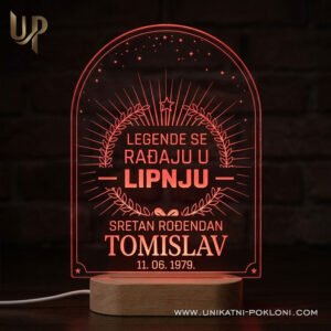 Poklon za rođendan - Personalizirana LED lampa 20 Poklon za rođendan - personalizirani pokloni za rođendan
