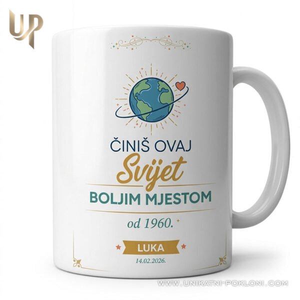 Poklon za rođendan sa emotivnom porukom - Personalizirana keramička šalica 5 Personalizirana šalica za rođendan