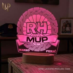 Poklon za policajca - Personalizirana LED lampa 14 Pokloni za policajca