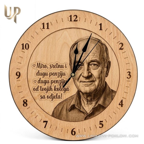 Sat za penzionera - personalizirani pokloni za odlazak u mirovinu penziju Sat za penzionera - personalizirani pokloni za odlazak u mirovinu penziju