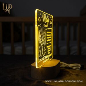 Personalizirani poklon za krštenje - Personalizirana LED lampa s posvetom 14 Svijetlo krštenja - Personalizirana LED lampa