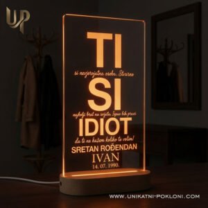 Šaljivi personalizirani pokloni za rođendan - Personalizirana LED lampa