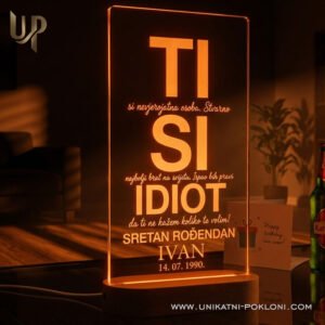 Šaljivi personalizirani pokloni za rođendan - Personalizirana LED lampa