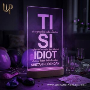 Poklon za rođendan - Personalizirana LED lampa 13 Šaljivi personalizirani pokloni za rođendan - Personalizirana LED lampa