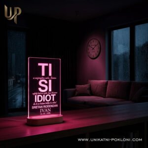 Poklon za rođendan - Personalizirana LED lampa 14 Šaljivi personalizirani pokloni za rođendan - Personalizirana LED lampa