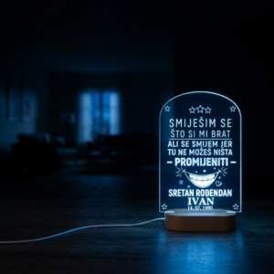 Pokloni bratu za rođendan - Personalizirana LED lampa 14 ideja za poklon bratu za rođendan