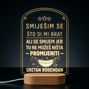 Pokloni bratu za rođendan - Personalizirana LED lampa 13 personalizirani poklon bratu za rođendan