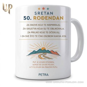 Šalica za rođendanski poklon - Personalizirana keramička šalica koja ostaje uspomena 10 rođendanski poklon s porukom - personalizirani pokloni za rođendan