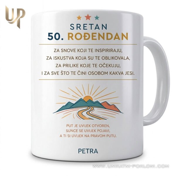 Šalica za rođendanski poklon - Personalizirana keramička šalica koja ostaje uspomena 3 rođendanski poklon s porukom - personalizirani pokloni za rođendan