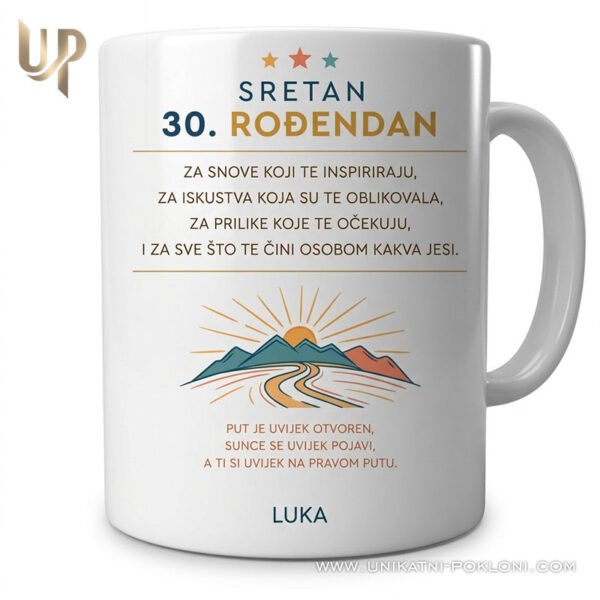Šalica za rođendanski poklon - Personalizirana keramička šalica koja ostaje uspomena 1 šalica za rođendan - personalizirani pokloni za rođendan