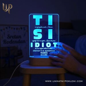 Poklon za rođendan - Personalizirana LED lampa - Slika 7