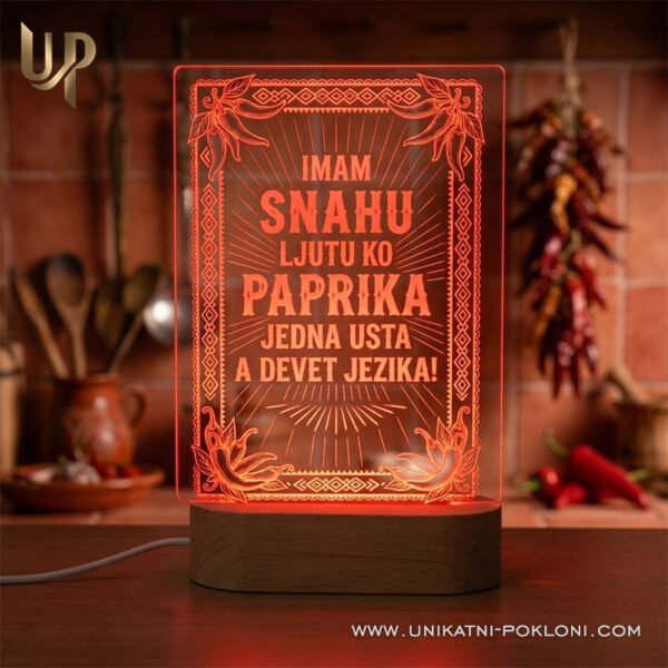 Poklon za snahu - Personalizirana LED lampa - Unikatni pokloni LED lampa za snahu