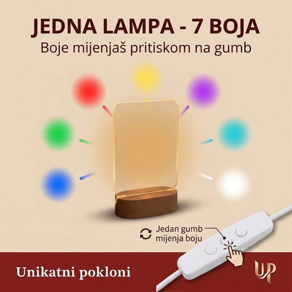 Poklon za klizačicu ili klizača - personalizirana LED ambijentalna lampa - Unikatni pokloni Personalizirana LED lampa - Unikatni personalizirani pokloni
