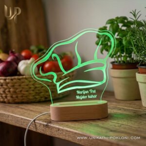 Poklon za kuhara - personalizirana LED ambijentalna lampa - Unikatni pokloni Poklon za kuhare - personalizirani pokloni za razna zanimanja