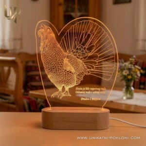 Unikatni pokloni! Vaši pokloni postaju uspomene! - Unikatni pokloni Poklon za lovca - personalizirana LED lampa Tetrijeb gluhan