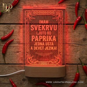 Poklon za svekrvu - Personalizirana LED lampa - Unikatni pokloni Poklon za svekrvu - personalizirani pokloni za svekrve