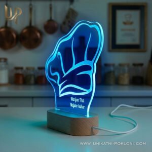 Poklon za kuhara - personalizirana LED ambijentalna lampa - Unikatni pokloni Pokloni za kuhare - personalizirani pokloni za razna zanimanja