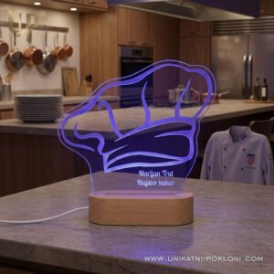 Poklon za kuhara - personalizirana LED ambijentalna lampa - Unikatni pokloni Što pokloniti kuharu