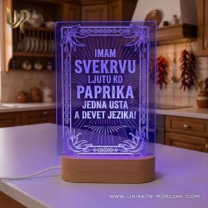 Poklon za svekrvu - Personalizirana LED lampa - Unikatni pokloni Super poklon za svekrvu - personalizirani pokloni za svekrvu