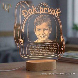Uspomena na prvi dan škole - personalizirani poklon za dječaka