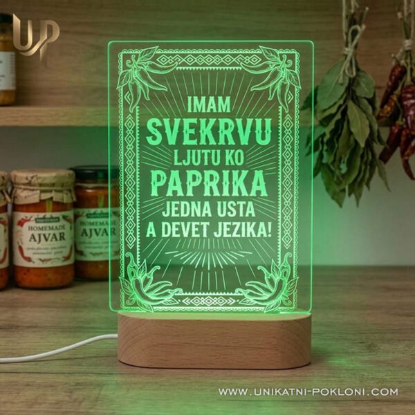 Poklon za svekrvu - Personalizirana LED lampa - Unikatni pokloni originalan poklon za svekrvu