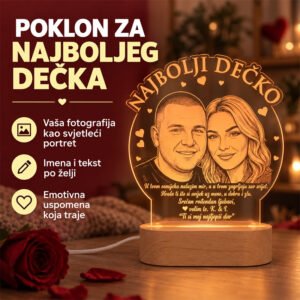 Poklon za najboljeg dečka - personalizirana LED ambijentalna lampa - Unikatni pokloni Poklon za najboljeg dečka - personalizirana LED ambijentalna lampa - Slika 8