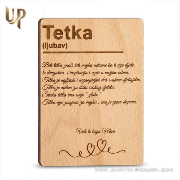 personalizirani poklon za tetku - unikatni poklon za tetku