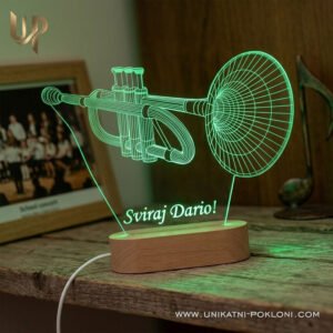 Poklon za trubača - personalizirana LED ambijentalna lampa - Unikatni pokloni personalizirani poklon za trubača