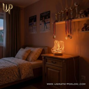 Poklon za klizačicu ili klizača - personalizirana LED ambijentalna lampa - Unikatni pokloni poklon za klizačicu i klizača za rođendan