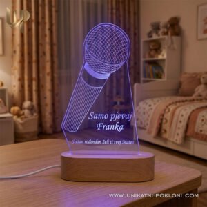 poklon za pjevačicu led lampa mikrofon