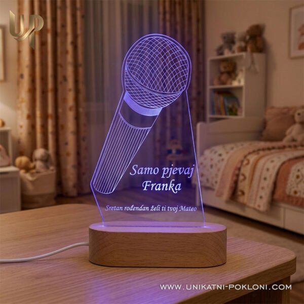 poklon za pjevačicu led lampa mikrofon